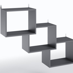 Полиця настінна FT-10 1120х250х850 мм Антрацит Полиця настінна FT-10 1120х250х850 мм Антрацит