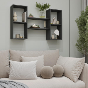 Полиця настінна FT-11 1010х180х600 мм Антрацит Полиця настінна FT-11 1010х180х600 мм Антрацит