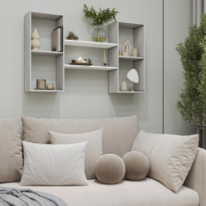 Полиця настінна FT-11 1010х180х600 мм Бетон/Білий Полиця настінна FT-11 1010х180х600 мм Бетон/Білий