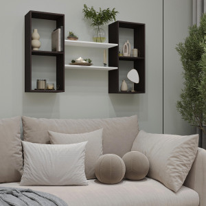 Полиця настінна FT-11 1010х180х600 мм Венге Магія/Білий Полиця настінна FT-11 1010х180х600 мм Венге Магія/Білий