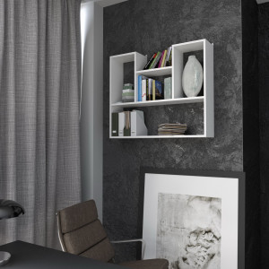 Полиця настінна FT-12 900х200х750 мм Білий Полиця настінна FT-12 900х200х750 мм Білий