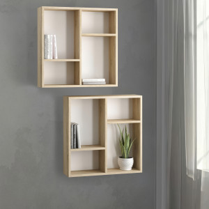 Комплект полиць настінних NP-03 600х150х600 мм Дуб Сонома Комплект полиць настінних NP-03 600х150х600 мм Дуб Сонома