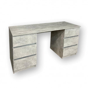 Комп'ютерний стіл Галант 6 шухляд 1400х530х760 мм Бетон  Комп'ютерний стіл Галант 6 шухляд 1400х530х760 мм Бетон