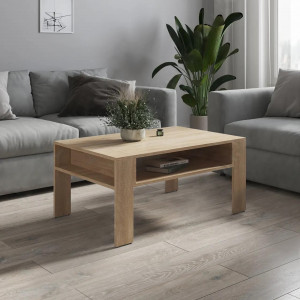 Журнальний стіл F-63 ДСП 16 мм 900х588х417 мм Дуб Сонома Журнальний стіл F-63 ДСП 16 мм 900х588х417 мм Дуб Сонома