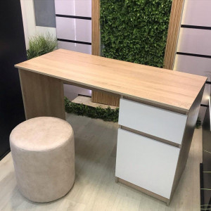 Комп'ютерний стіл Kvatro 1250х530х750 мм Дуб сонома/Білий