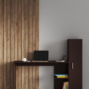 Стіл письмовий S-13 з пеналом 1482x450x1212 мм ДСП Венге