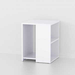 Журнальний стіл S-9 ДСП 16 мм 398х398х513 мм Білий