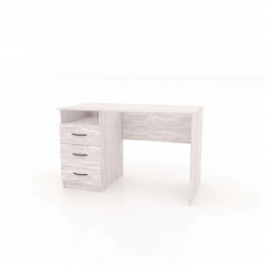 Комп'ютерний стіл Standart S2 з 1 нішею і з ящиками з ручками 1200х600х750 мм ДСП Аляска