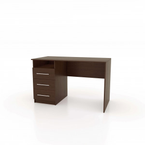 Комп'ютерний стіл Standart S2 з 1 нішею і з ящиками з ручками 1200х600х750 мм Дуб венге/Магія Комп'ютерний стіл Standart S2 з 1 нішею і з ящиками з ручками 1200х600х750 мм Дуб венге/Магія