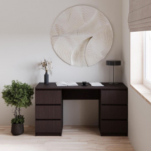 Комп'ютерний стіл Line SL3 з ящиками без ручок 1400х600х750 мм ДСП Дуб венге/Магія 