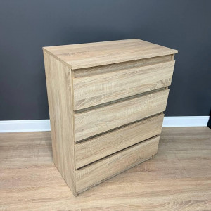 Комод Kvatro на 4 шухляди ДСП 700х380х860 мм Дуб сонома (10068892)