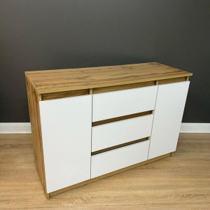 Комод Kvatro 3+2 ДСП 1100х400х750 мм Дуб Аппалачі/Білий (10083057)