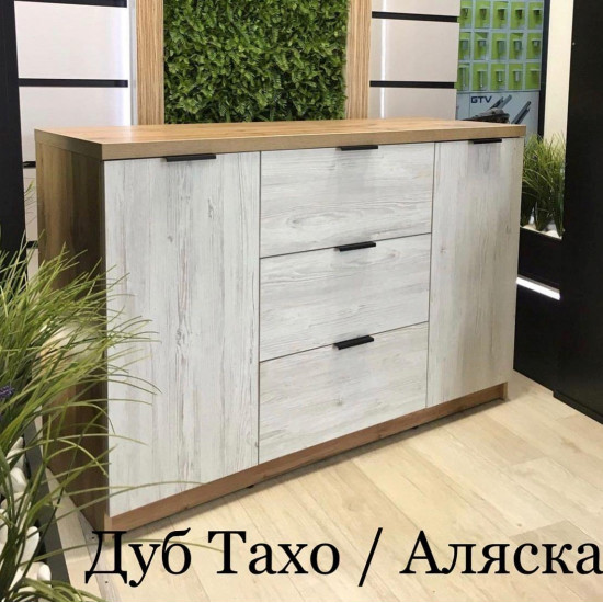 Комод Komfort 3+2 ДСП 1300х450х850 мм Дуб Тахо/Аляска (10103313)