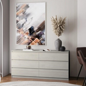 Комод TV Line ТVF6 ДСП 1400x450x800 мм Дуб Шамоні світлий (8600522)