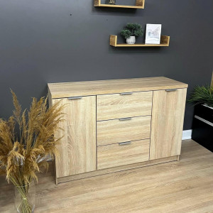 Комод Komfort 3+2 ДСП 1300х450х850 мм Дуб сонома (13716314) Комод Komfort 3+2 ДСП 1300х450х850 мм Дуб сонома (13716314)