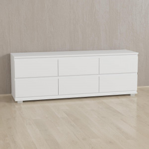 Комод K0013 ДСП 1502х535х390 мм Білий