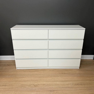 Комод Ольвія 4+4 ДСП 1300х370х850 мм Білий
