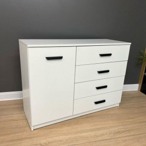 Комод Milan 4+1 ДСП 1100х410х800 мм Білий (10103618) Комод Milan 4+1 ДСП 1100х410х800 мм Білий (10103618)