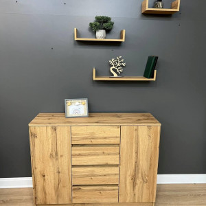 Комод Avrora ДСП 1154х370х850 мм Дуб Аппалачі