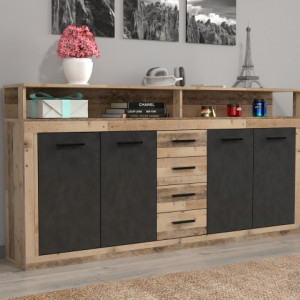 Комод Luna kawa XXL 1900х940х320мм ДСП 16мм Олд стайл світлий/Матера 