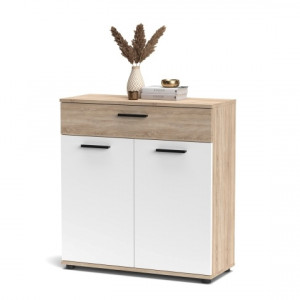 Комод Berno BE2 802х853х325мм ДСП 16мм Дуб сонома/Білий