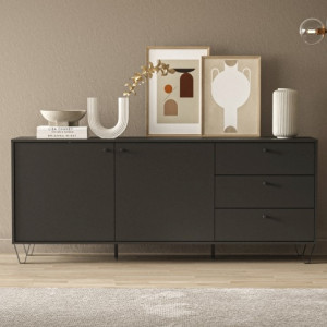 Комод Aldo AL4 1836х752х400мм ДСП 16мм Базальт