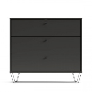 Комод Aldo AL3 836х752х400мм ДСП 16мм Базальт