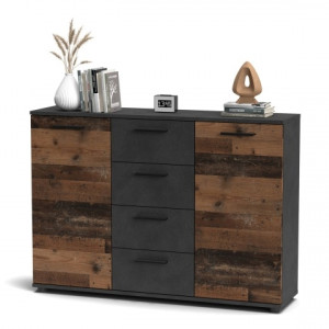 Комод Berno BE4 1202х853х325мм ДСП 16мм Матера/Олд стайл темний