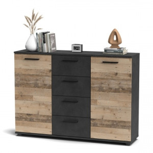 Комод Berno BE4 1202х853х325мм ДСП 16мм Комод Матера/Олд стайл світлий