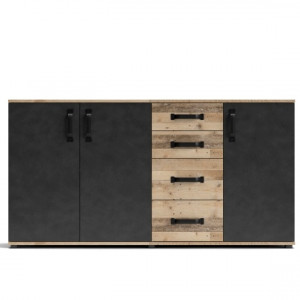 Комод Mosso MO5 1600х830х320 ДСП 16мм Олд стайл світлий/Матера