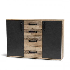 Комод Mosso MO3 1200х830х320мм ДСП 16мм Олд стайл світлий/Матера