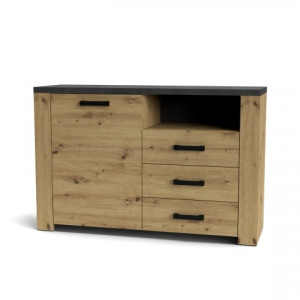 Комод Follow FW872 1265х829х400мм ДСП 16мм Матера/Дуб артізан