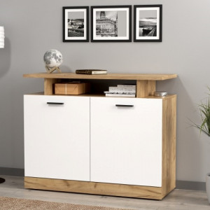 Комод Dores DS2 1000х815х400мм ДСП 16мм Дуб крафт золотий/Білий