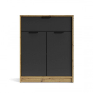 Комод Canyon CN4 710х883х354мм ДСП 16мм Дуб артізан/Антрацит