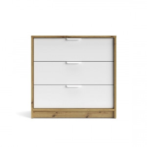 Комод Canyon CN3 710х687х354мм ДСП16мм Дуб артізан/Білий