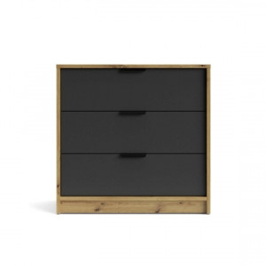 Комод Canyon CN3 710х687х354мм ДСП16мм Дуб артизан/Антрацит