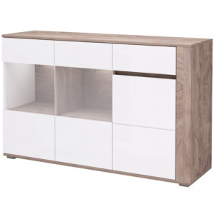 Комод Ares AS5 1500х850х400мм ДСП 16мм Дуб ендгрейн/Білий