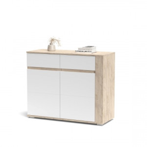 Комод Ares AS3 1035х850х400мм ДСП 16мм Дуб ендгрейн/Білий глянець