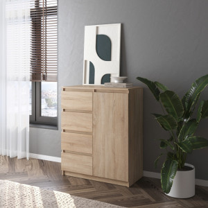 Комод R-32 800х980х400мм ДСП 16мм Дуб Сонома