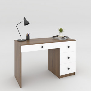 Комп'ютерний стіл Арт 1200х600х750 мм Дуб Шамоні темний/Білий 