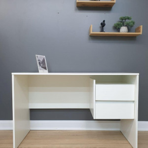 Стіл письмовий Леон з двома шухлядами без ручок 1200x500x750 мм Дуб Аппалачі/Антрацитовий