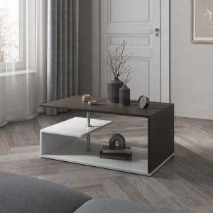 Журнальний стіл S-7 ДСП 16 мм 910х526х410 мм Венге Магія/Білий  Журнальний стіл S-7 ДСП 16 мм 910х526х410 мм Венге Магія/Білий