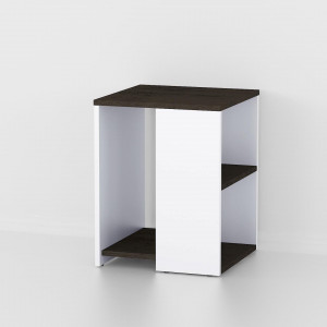 Журнальний стіл S-9 ДСП 16 мм 398х398х513 мм Білий/Венге Магія