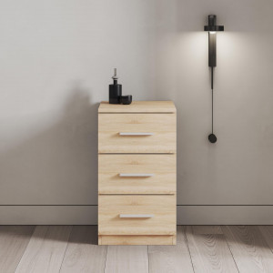 Тумба приліжкова на 3 шухляди Elvin 378x352x659 мм Дуб Сонома