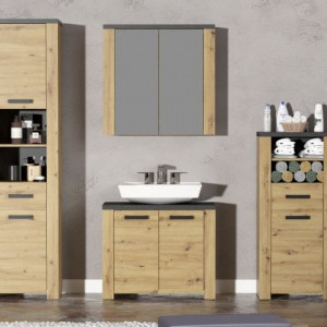 Тумба приліжкова Follow FW301 791x665х350 мм матера/дуб артізан Тумба приліжкова Follow FW301 791x665х350 мм матера/дуб артізан