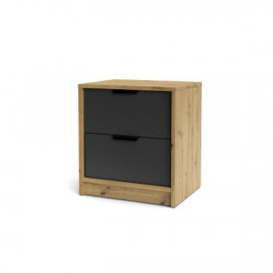 Тумба приліжкова Canyon CN2 450x490х354 мм дуб артізан/антрацит Тумба приліжкова Canyon CN2 450x490х354 мм дуб артізан/антрацит