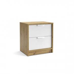 Тумба приліжкова Canyon CN2 450x490х354 мм дуб артізан/білий Тумба приліжкова Canyon CN2 450x490х354 мм дуб артізан/білий