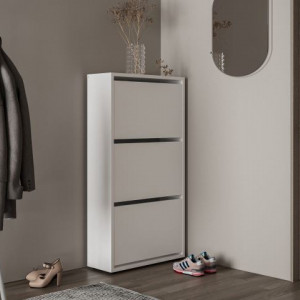 Тумба під взуття Teo TO3 701x1339х260 мм білий платиновий