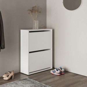 Тумба під взуття Teo TO2 701x919х260 мм білий платиновий