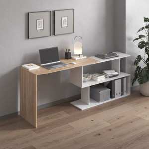 Стіл трансформер M-41 1200x500x766 мм Дуб Сонома/Білий